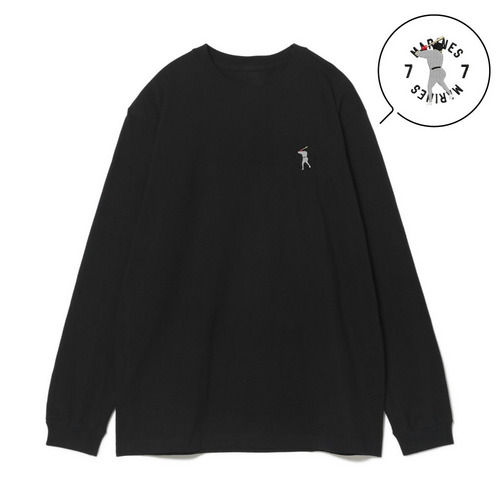 18選手展開 ワンポイント刺繍ロングTシャツ ブラック(ALTERNATE) 詳細画像 1カラー 3