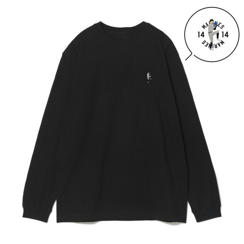 18選手展開 ワンポイント刺繍ロングTシャツ ブラック(ALTERNATE) 詳細画像 1カラー 5