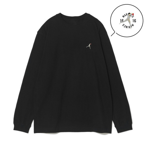 18選手展開 ワンポイント刺繍ロングTシャツ ブラック(ALTERNATE) 詳細画像 1カラー 7