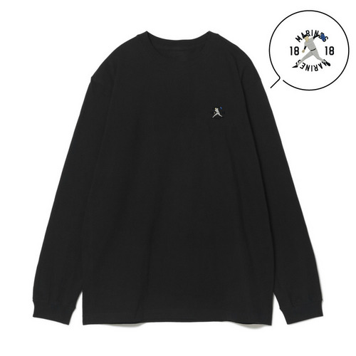 18選手展開 ワンポイント刺繍ロングTシャツ ブラック(ALTERNATE) 詳細画像 1カラー 8