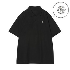 18選手展開 ワンポイント刺繍ポロシャツ ブラック(ALTERNATE) 詳細画像