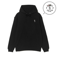 18選手展開 ワンポイント刺繍パーカー ブラック(ALTERNATE) 詳細画像