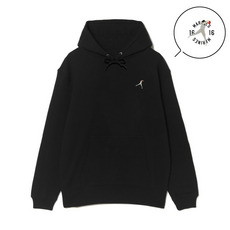 18選手展開 ワンポイント刺繍パーカー ブラック(ALTERNATE) 詳細画像