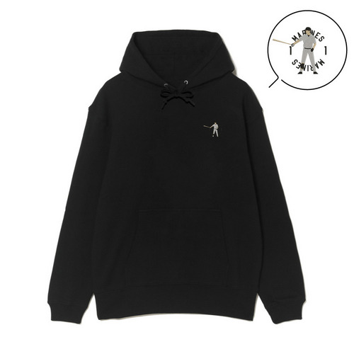 18選手展開 ワンポイント刺繍パーカー ブラック(ALTERNATE) 詳細画像 1カラー 2