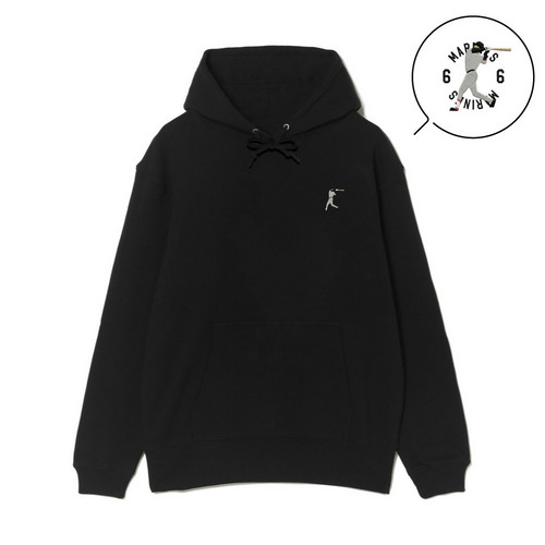 18選手展開 ワンポイント刺繍パーカー ブラック(ALTERNATE) 詳細画像 1カラー 3