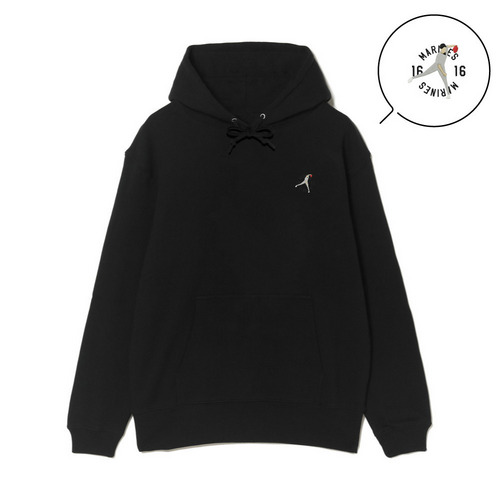 18選手展開 ワンポイント刺繍パーカー ブラック(ALTERNATE) 詳細画像 1カラー 7