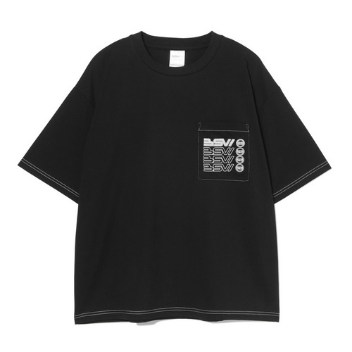 BSW配色ステッチTシャツ 詳細画像 ブルー 1
