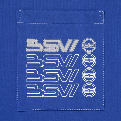 BSW配色ステッチTシャツ 詳細画像 ブルー 10