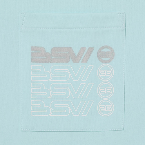 BSW配色ステッチTシャツ 詳細画像 ブルー 15