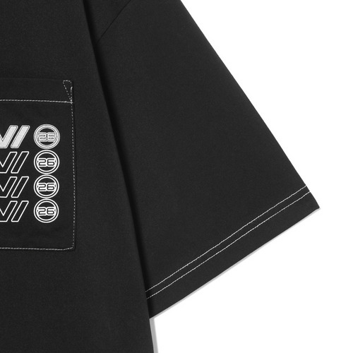 BSW配色ステッチTシャツ 詳細画像 ブルー 4
