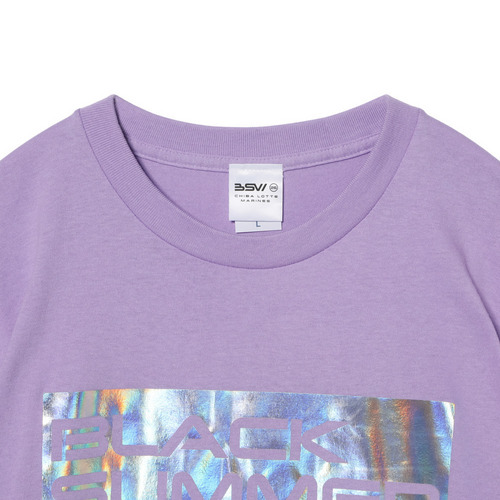 BSWオーロラ箔プリントTシャツ 詳細画像 ブラック 10