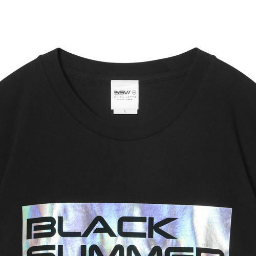 BSWオーロラ箔プリントTシャツ 詳細画像 ブラック 4