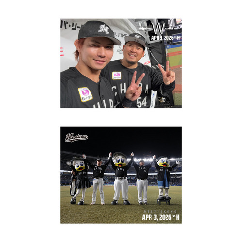 2026ベストシーン 選手集合・セルフィーステッカー2枚セット(4.3vsH) 詳細画像 1カラー 1