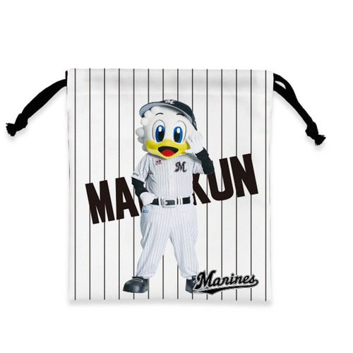 マリーンズ&times;ドラゴンズ 実写マスコットコラボ 巾着 詳細画像 1カラー 1