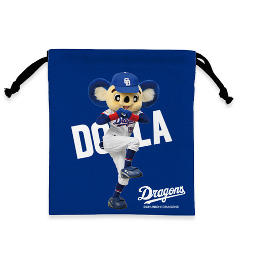 マリーンズ&times;ドラゴンズ 実写マスコットコラボ 巾着 詳細画像 1カラー 2