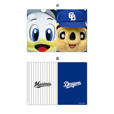 マリーンズ×ドラゴンズ 実写マスコットコラボ クローズアップクリアファイル