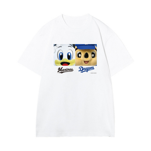 マリーンズ&times;ドラゴンズ 実写マスコットコラボ クローズアップTシャツ 詳細画像 1カラー 1