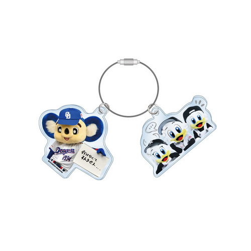 マリーンズ&times;ドラゴンズ 実写マスコットコラボ ドアラメッセージワイヤーアクリルキーホルダー 詳細画像 1カラー 1