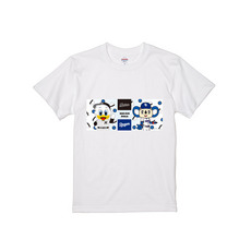 マリーンズ×ドラゴンズ イラストマスコットコラボ Tシャツ ホワイト