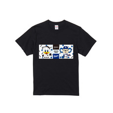 マリーンズ×ドラゴンズ イラストマスコットコラボ Tシャツ ブラック