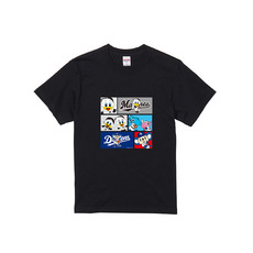 マリーンズ×ドラゴンズ イラストマスコット集合 Tシャツ ブラック