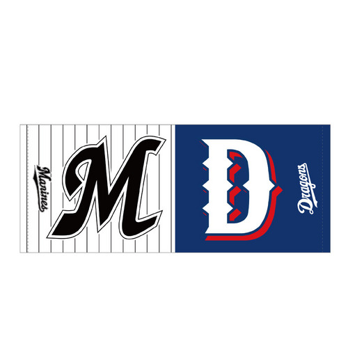 マリーンズ&times;ドラゴンズ ロゴフェイスタオル 詳細画像 1カラー 1