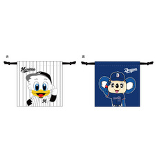 マリーンズ×ドラゴンズ マスコット巾着袋