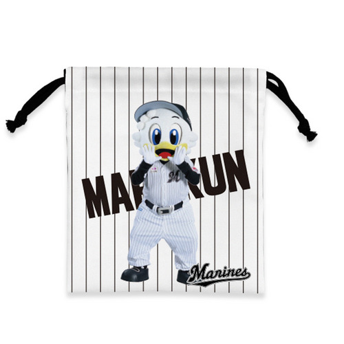 マリーンズ&times;ベイスターズ 実写マスコットコラボ 巾着 詳細画像 1カラー 1