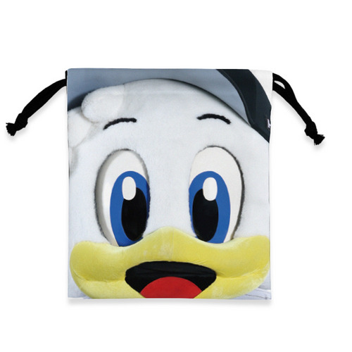 マリーンズ&times;ベイスターズ 実写マスコットコラボ クローズアップ巾着 詳細画像 1カラー 1