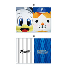 マリーンズ×ベイスターズ 実写マスコットコラボ クローズアップクリアファイル