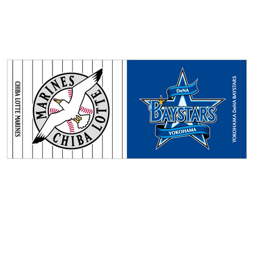 マリーンズ&times;ベイスターズ  プライマリーフェイスタオル 詳細画像 1カラー 1