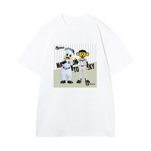 マリーンズ&times;タイガース 実写マスコットコラボ Tシャツ 詳細画像 ズーちゃん＆キー太 2