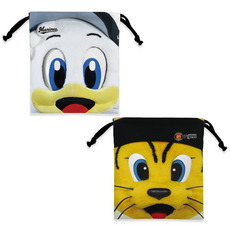 マリーンズ×タイガース 実写マスコットコラボ クローズアップ巾着