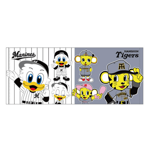 マリーンズ&times;タイガース マスコットフェイスタオル 詳細画像 1カラー 1