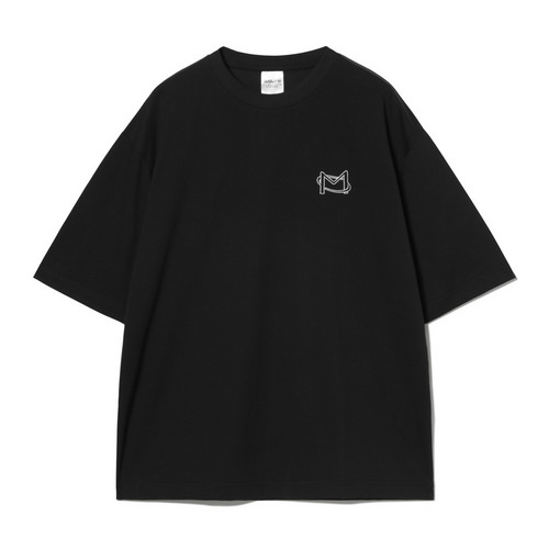 BSW半袖Tシャツ(Mロゴ刺繍) 詳細画像 ブラック 1