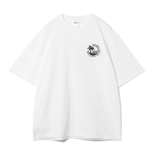 BSW半袖BIGシルエットTシャツ(サークルロゴ刺繍) 詳細画像 ホワイト 1