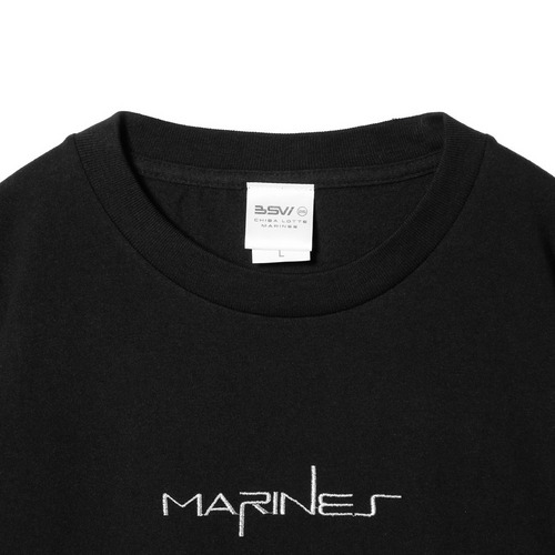 BSW半袖BIGシルエットTシャツ(Marinesロゴ刺繍) 詳細画像 ブラック 3