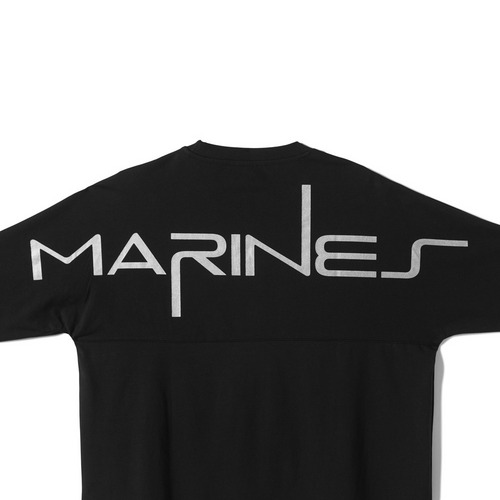 BSW半袖Tシャツ(背面MARINESロゴ) 詳細画像 ブラック 6