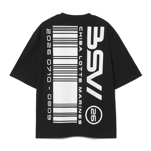 BSW半袖Tシャツ(背面バーコード) 詳細画像 ブラック 2
