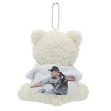 八木彬投手 プロ入り初勝利記念 もこもこベア15cmあみぐるみ 詳細画像