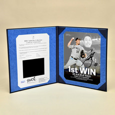 八木彬投手 プロ入り初勝利記念 直筆サイン入りフォトファイル