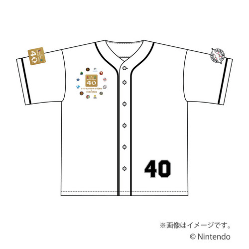 【スーパーマリオブラザーズ40周年】ベースボールシャツ（マリーンズVer.） 詳細画像 1カラー 1