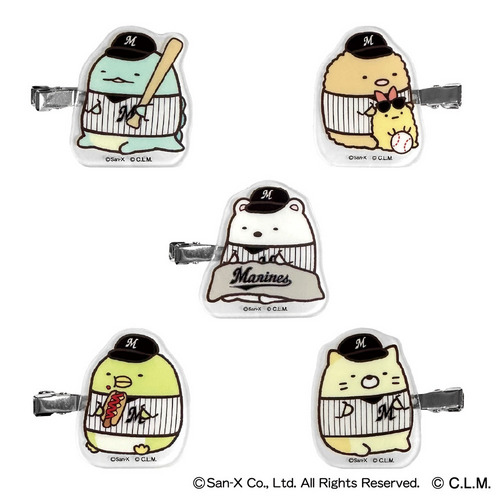 すみっコぐらし&times;マリーンズ2026 アクリル前髪クリップ (シークレット) 詳細画像 1カラー 1