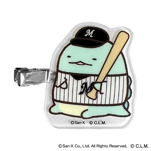 すみっコぐらし&times;マリーンズ2026 アクリル前髪クリップ (シークレット) 詳細画像 1カラー 3