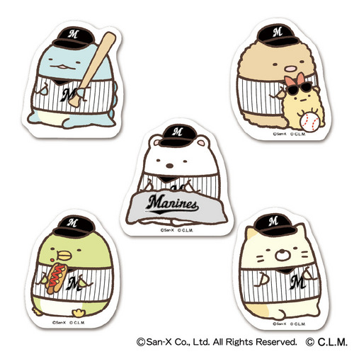 すみっコぐらし&times;マリーンズ2026 ステッカー (シークレット) 詳細画像 1カラー 1