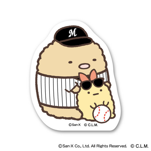 すみっコぐらし&times;マリーンズ2026 ステッカー (シークレット) 詳細画像 1カラー 4