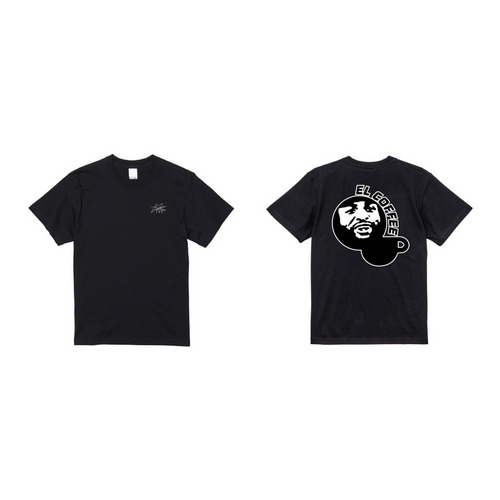 EL COFFEE&times;マリーンズコラボ 胸サイン刺繍Tシャツ(EL COFFEE) 詳細画像 ブラック 1