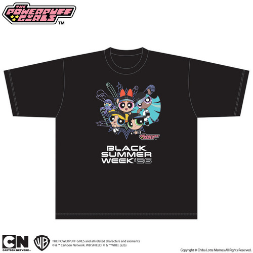 パワーパフ ガールズ｜マリーンズ Tシャツ 詳細画像 ブラック 2