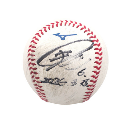 ヒーロー試合球A#6西川(2026.3.28)「初回先制の二塁打！」