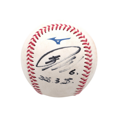 ヒーロー試合球C#6西川(2026.3.28)「初回先制の二塁打！」